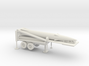 1/87 Scale Pershing II Missile Erector in White Natural Versatile Plastic