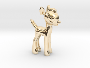 My Little OC: Faun 1.5" in 14k Gold Plated Brass