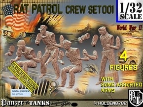 1/32 Rat Patrol Set001 in Smooth Fine Detail Plastic