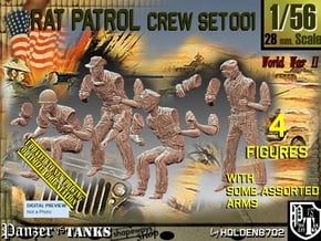 1/56 Rat Patrol Set001 in Tan Fine Detail Plastic