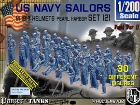 1/200 USN Pearl Harbor set 121 in Tan Fine Detail Plastic