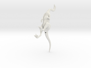 Gallimimus Pose 02 1/24 - DeCoster in White Natural Versatile Plastic