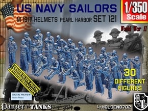 1/350 USN Pearl Harbor set 121 in Tan Fine Detail Plastic