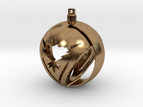 Team Instinct Christmas Ornament Ball in Natural Brass