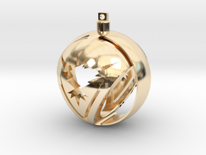 Team Instinct Christmas Ornament Ball in 14K Yellow Gold