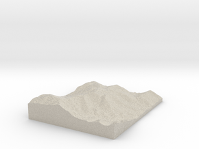Model of Mountain Air Airport in Natural Sandstone