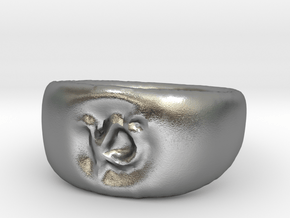 Capricorn Ring sz8 in Natural Silver