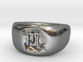 Scorpio Ring sz8 in Polished Silver