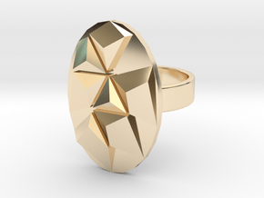 Gemini Ring in 14k Gold Plated Brass: 4 / 46.5