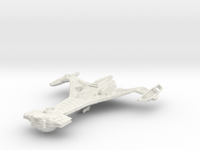 Klingon SorKar Class  BattleCruiser in White Natural Versatile Plastic