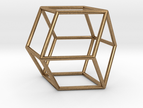 Rhombic Dodecahedron in Natural Brass