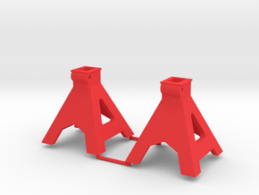 1/10 Scale Jack Stands Part A in Red Processed Versatile Plastic
