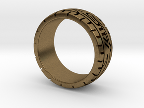 Subaru STI ring  - 16.5 mm (US size 6) in Natural Bronze