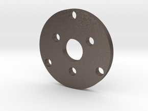 R type Small Chassis disk in Polished Bronzed Silver Steel