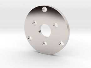 R type Small Chassis disk in Rhodium Plated Brass