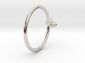 Petite Succulent Ring in Platinum: 5 / 49