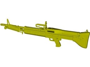 1/10 scale Saco Defense M-60 machinegun x 1 in Tan Fine Detail Plastic