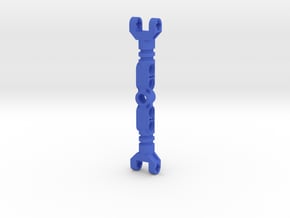 Thorn Bow Handle (Edited) in Blue Processed Versatile Plastic