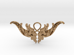 Baroque Motif 1 Pendant in Polished Brass