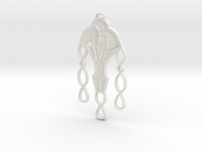 Cardassian Festoon Pendant in White Natural Versatile Plastic