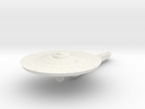 3125 Scale Franz Joseph Federation Destroyer (DD)  in White Natural Versatile Plastic