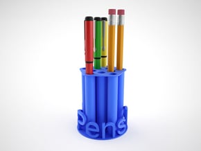 Pen Holder in Blue Processed Versatile Plastic