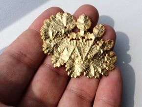 TetraDragon in Polished Gold Steel