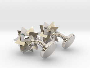 Tetrahedra Cufflinks in Platinum