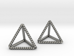 Twisted Tetrahedron Pair  in Natural Silver