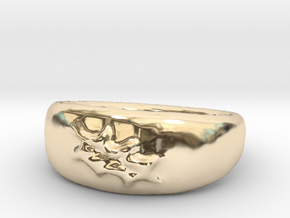 Leaf Ring sz8 in 14K Yellow Gold