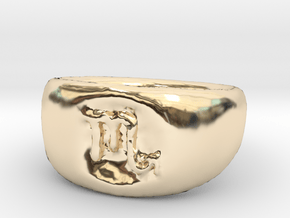 Scorpio Ring sz8 in 14k Gold Plated Brass