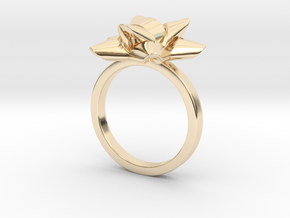 Gift Bow Ring in 14k Gold Plated Brass: 6 / 51.5