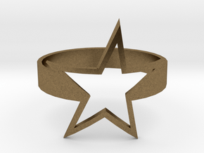 Star Ring in Natural Bronze