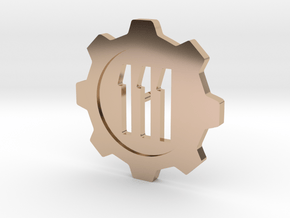 Fallout 4 Vault 111 Lapel Pin in 14k Rose Gold Plated Brass