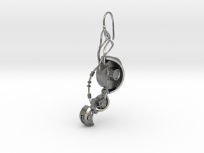 GLaDOS Earring in Natural Silver