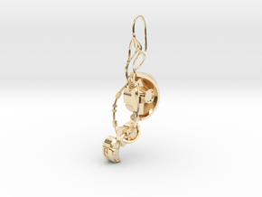 GLaDOS Earring in 14K Yellow Gold
