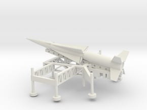1/72 Scale Nike Ajax Laucher And Missile in White Natural Versatile Plastic