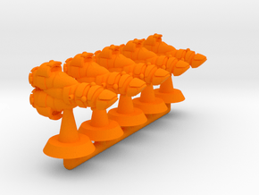 Vestale Class Frigate - 1:20000 in Orange Processed Versatile Plastic
