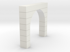 Tunnel Portal SIngle Cement 4 Foot Blocks  in White Natural Versatile Plastic
