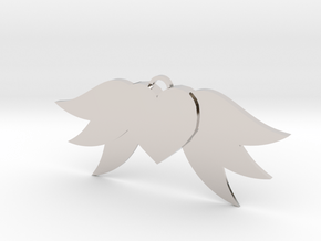 Heart With Wings in Platinum