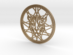Kingdom Hearts Leopardus Celtic Knot Medallion in Polished Gold Steel