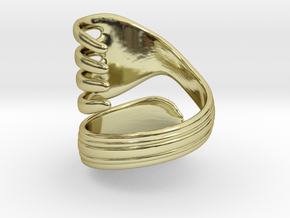 Spoon ring in 18k Gold Plated Brass: 7 / 54