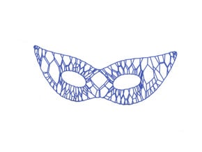 Mask in Blue Processed Versatile Plastic