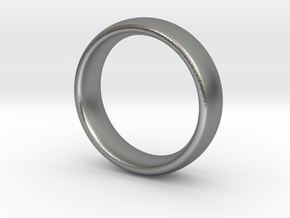 Wedding ring for female 16mm in Natural Silver