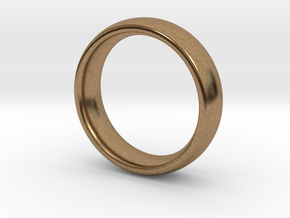 Wedding ring for female 16mm in Natural Brass