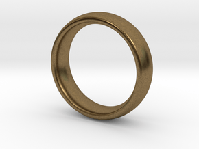Wedding ring for female 16mm in Natural Bronze