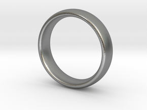 Wedding ring for female 18mm in Natural Silver
