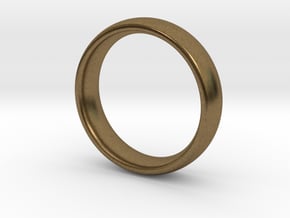 Wedding ring for female 18mm in Natural Bronze
