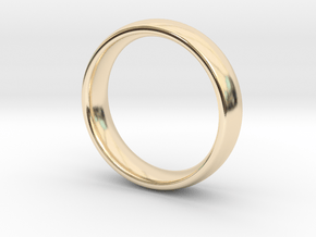 Wedding ring for female 18mm in 14K Yellow Gold