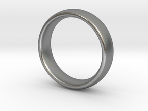 Wedding ring for female 17mm in Natural Silver